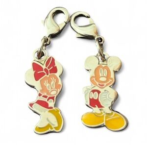Disney Mickey and Minnie Charm Set - Red, Yellow, Silver